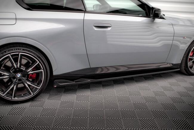 B-Ware Maxton Design Seitenschweller (Paar) für BMW 2 Coupe M-Paket / M240i G42 Hochglanz schwarz