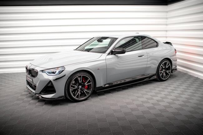 B-Ware Maxton Design Seitenschweller (Paar) für BMW 2 Coupe M-Paket / M240i G42 Hochglanz schwarz