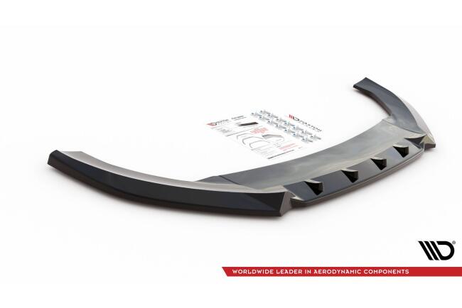 B-Ware Maxton Design Frontlippe für Cupra Leon Hochglanz schwarz