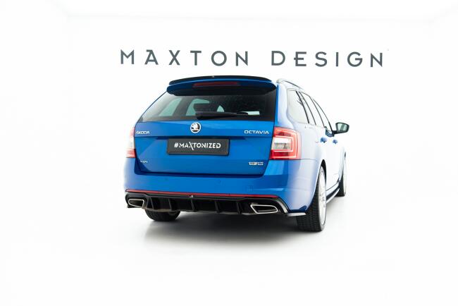 B-Ware Maxton Design Heckdiffusor V.2 für Skoda Octavia RS 3 III 5E (Diesel und Benziner) Hochglanz schwarz