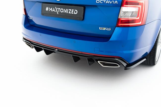 B-Ware Maxton Design Heckdiffusor V.2 für Skoda Octavia RS 3 III 5E (Diesel und Benziner) Hochglanz schwarz