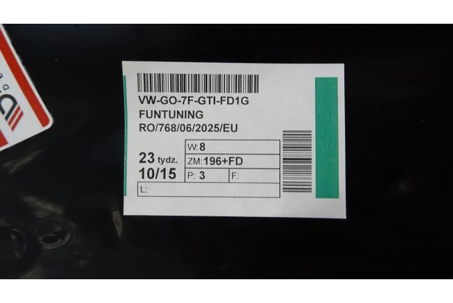 B-Ware Maxton Design Frontlippe V.1 für VW Golf 7 GTI / GTD Facelift ab 03/2017 Hochglanz schwarz