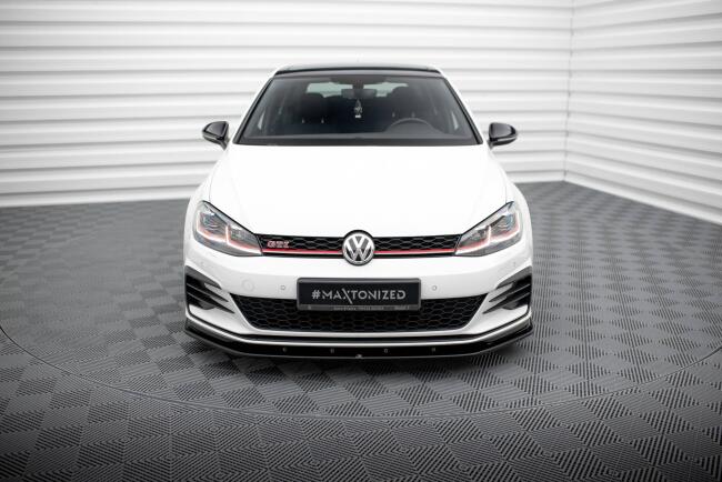 B-Ware Maxton Design Frontlippe V.1 für VW Golf 7 GTI / GTD Facelift ab 03/2017 Hochglanz schwarz