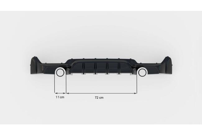 B-Ware Maxton Design Heckdiffusor V.1 für BMW 4er F32 F33 F36 M-Paket Hochglanz schwarz