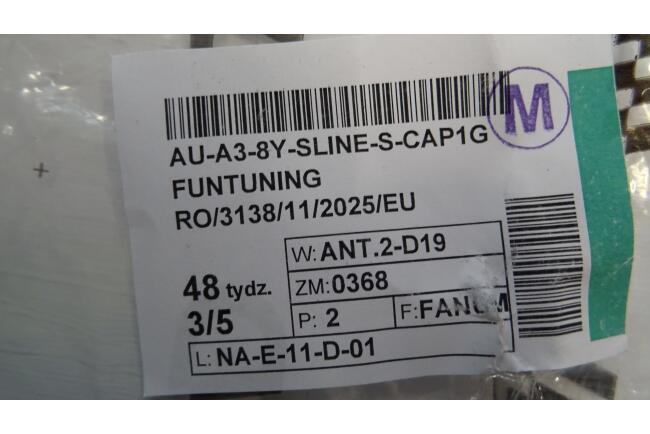 B-Ware Maxton Design Heckspoiler Lippe für Audi A3 / S3 / RS3 / A3 S-Line Limousine 8Y Hochglanz schwarz