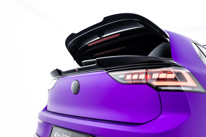 B-Ware Maxton Design unterer Heckspoiler 3D für VW Golf 8 GTI / GTD / GTE / R-Line / R / Clubsport Hochglanz schwarz