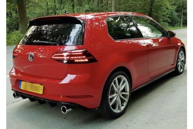 B-Ware Maxton Design Heckdiffusor GTI Look für VW Golf 7 Facelift (2017-2020) Hochglanz schwarz