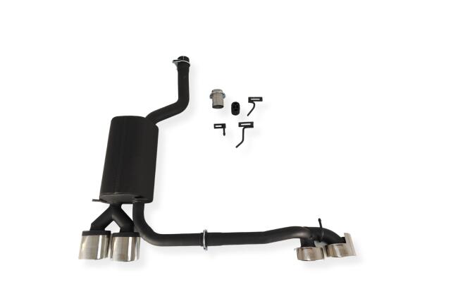 B-Ware Sportauspuff Endschalldämpfer für Mercedes C-Klasse W203 2000-2007 Endrohre 120x80mm