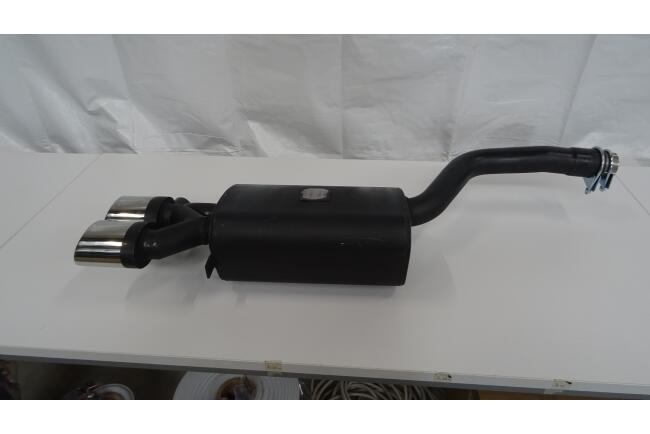 B-Ware Sportauspuff Endschalldämpfer für Mercedes C-Klasse W203 2000-2007 Endrohre 120x80mm