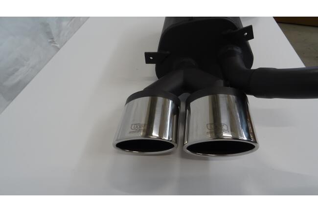 B-Ware Sportauspuff Endschalldämpfer für Mercedes C-Klasse W203 2000-2007 Endrohre 120x80mm