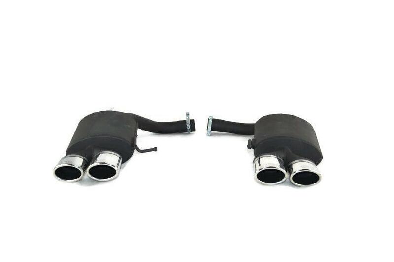 B-Ware Sportauspuff Endschalldämpfer für VW Golf 7 Variant 2012-2016 Endrohre 95x65mm
