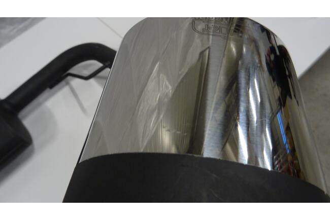 B-Ware Sportauspuff Endschalldämpfer für VW Scirocco III 2008-2017 Endrohre 2 x 120x80mm