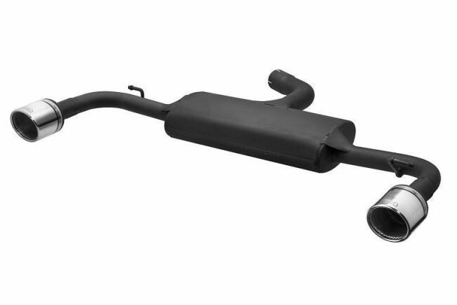 B-Ware Sportauspuff Endschalldämpfer für VW Scirocco III 2008-2017 Endrohre 2 x 120x80mm