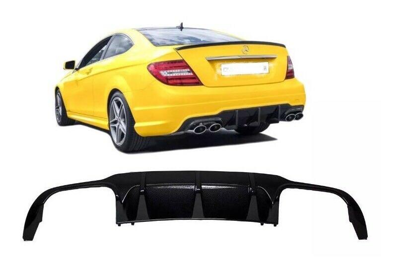 B-Ware Heckdiffusor AMG-Look für Mercedes W204 Facelift ab 2011 AMG-Line matt schwarz