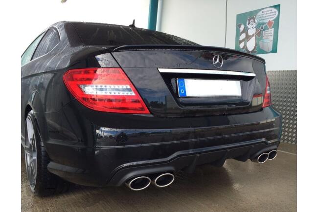 B-Ware Heckdiffusor AMG-Look für Mercedes W204 Facelift ab 2011 AMG-Line matt schwarz