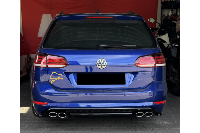 B-Ware Edelstahl Sportauspuff Endschalldämpfer für VW Golf 7 Variant Facelift 2017-2020 Endrohre 95x65mm