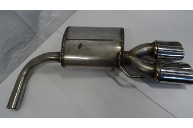 B-Ware Edelstahl Sportauspuff Endschalldämpfer für VW Golf 7 Variant Facelift 2017-2020 Endrohre 95x65mm