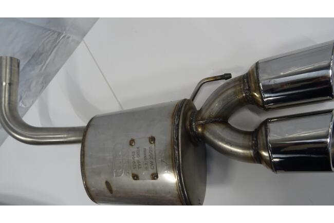 B-Ware Edelstahl Sportauspuff Endschalldämpfer für VW Golf 7 Variant Facelift 2017-2020 Endrohre 95x65mm