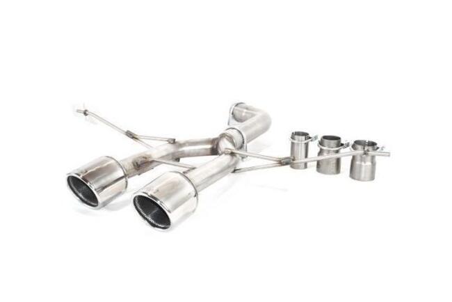 B-Ware Edelstahl Sportauspuff R32 Look für Golf 5 und Golf 6 Endrohre 100mm