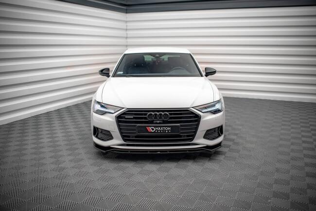Maxton Design Frontlippe V.3 für Audi A6 C8 Hochglanz schwarz