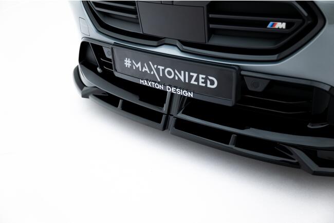 Maxton Design Frontlippe V.1 für BMW M135i M Performance F70 Hochglanz schwarz