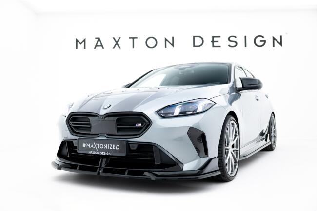 Maxton Design Frontlippe V.1 für BMW M135i M Performance F70 Hochglanz schwarz