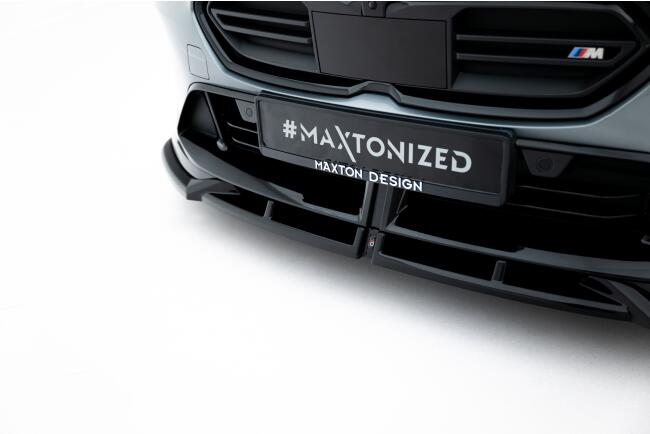 Maxton Design Frontlippe V.1 für BMW M135i M Performance F70 Hochglanz schwarz