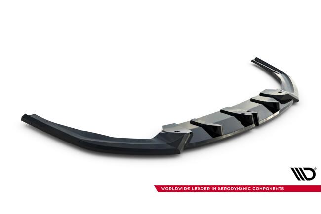 Maxton Design Frontlippe V.1 für BMW M135i M Performance F70 Hochglanz schwarz