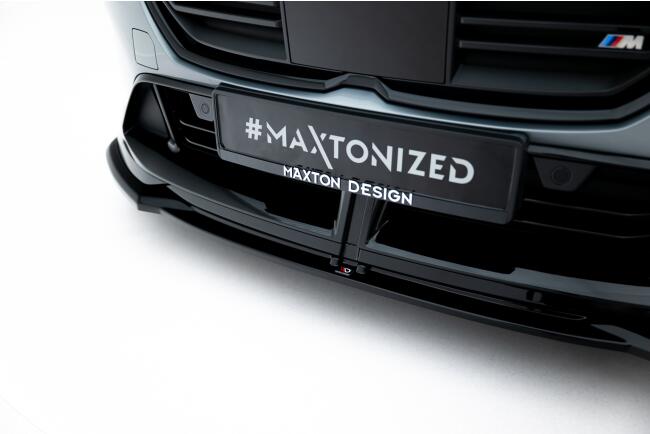 Maxton Design Frontlippe V.3 für BMW M135i M Performance F70 Hochglanz schwarz