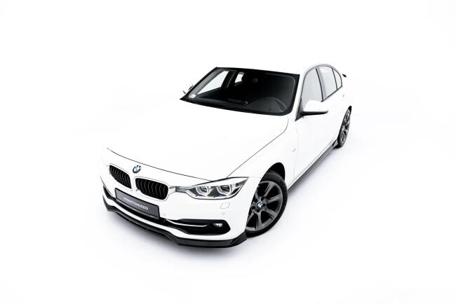 Maxton Design Frontlippe für BMW 3er Sportline Limousine F30 / Touring F31 Hochglanz schwarz