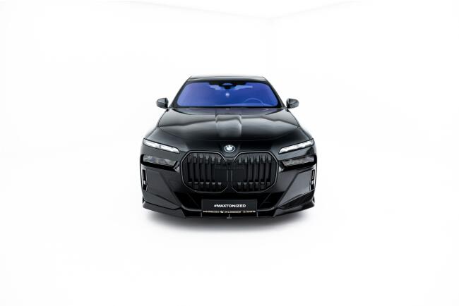 Maxton Design Frontlippe V.4 für BMW 7 M-Paket / M760e / i7 M-Paket G70   Hochglanz schwarz