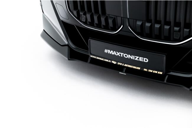 Maxton Design Frontlippe V.4 für BMW 7 M-Paket / M760e / i7 M-Paket G70   Hochglanz schwarz