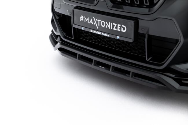 Maxton Design Frontlippe für BMW X1 M35i U11 Hochglanz schwarz