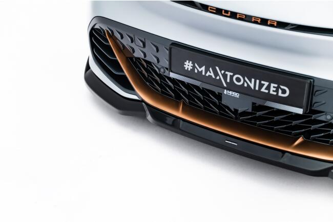 Maxton Design Frontlippe V.2 für Cupra Born Mk1 Hochglanz schwarz