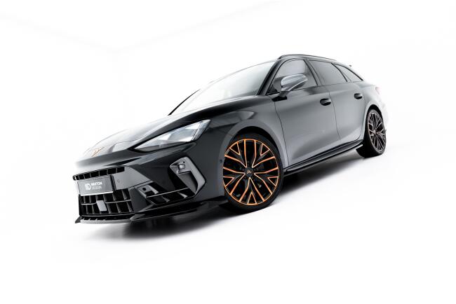 Maxton Design Frontlippe V.2 für Cupra Leon ST / Hatchback Mk1 Facelift Hochglanz schwarz