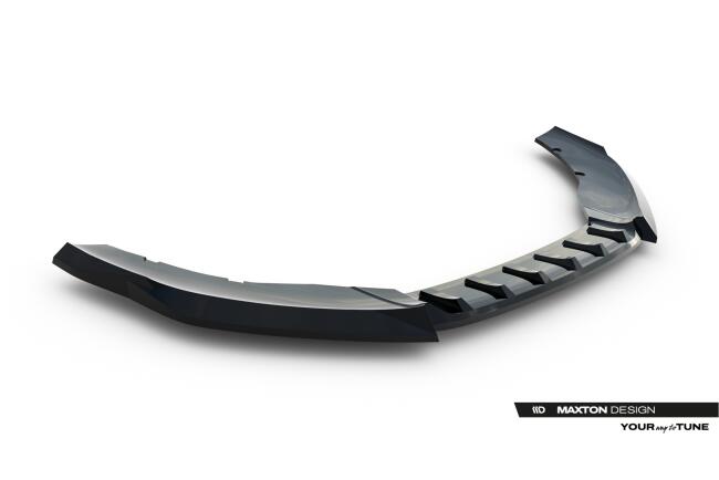 Maxton Design Frontlippe V.2 für Cupra Leon ST / Hatchback Mk1 Facelift Hochglanz schwarz