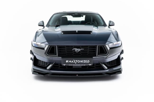 Maxton Design Frontlippe V.1 für Ford Mustang Dark Horse Mk7 Hochglanz schwarz