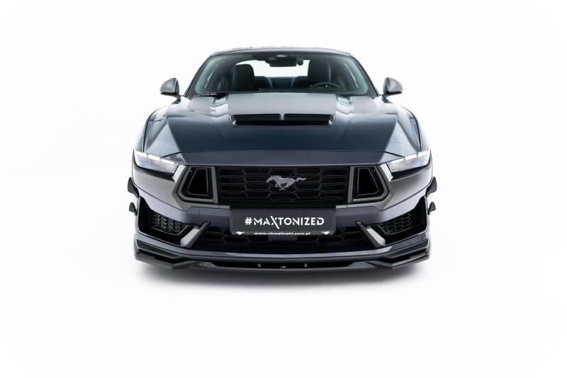 Maxton Design Frontlippe V.2 für Ford Mustang Dark Horse Mk7 Hochglanz schwarz