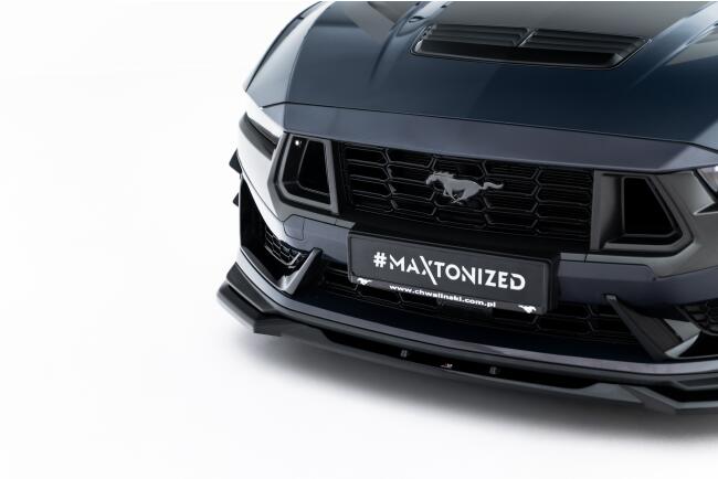 Maxton Design Frontlippe V.2 für Ford Mustang Dark Horse Mk7 Hochglanz schwarz