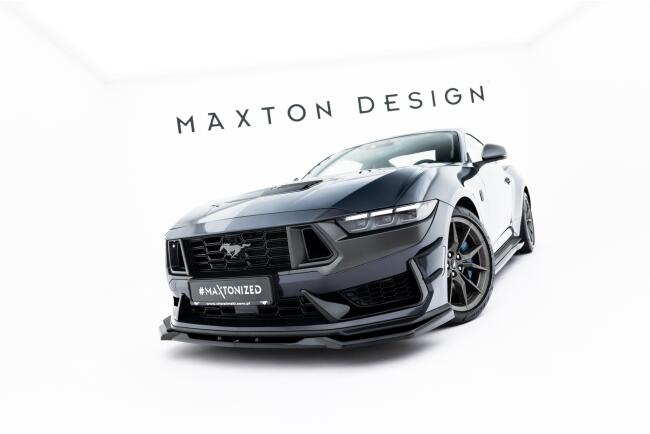 Maxton Design Frontlippe V.2 für Ford Mustang Dark Horse Mk7 Hochglanz schwarz