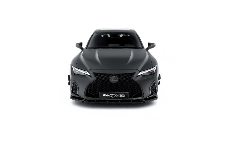 Maxton Design Frontlippe V.1 für Lexus IS 500 Mk3 Facelift 2 (XE30) Hochglanz schwarz