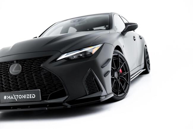 Maxton Design Frontlippe V.1 für Lexus IS 500 Mk3 Facelift 2 (XE30) Hochglanz schwarz