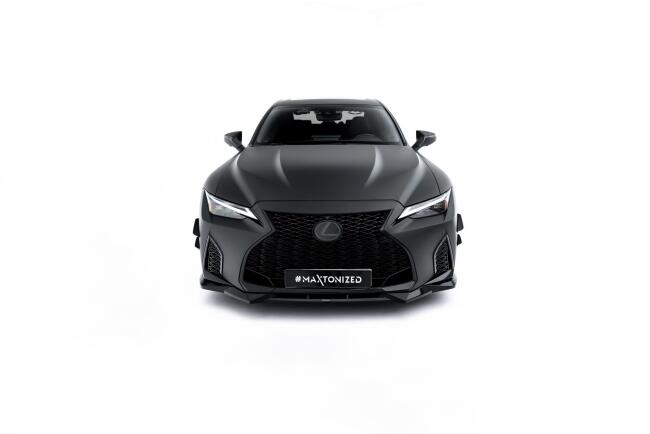 Maxton Design Frontlippe V.2 für Lexus IS 500 Mk3 Facelift 2 (XE30) Hochglanz schwarz