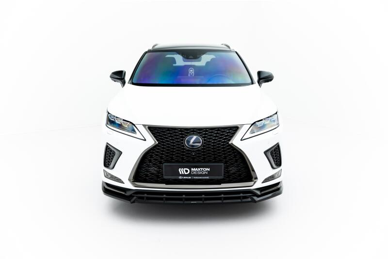 Maxton Design Frontlippe für Lexus RX F-Sport Mk4 Facelift Hochglanz schwarz