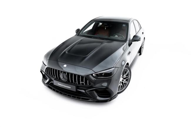 Maxton Design Frontlippe V.1 für Mercedes-AMG C63 Limousine W206 / Kombi S206 Hochglanz schwarz