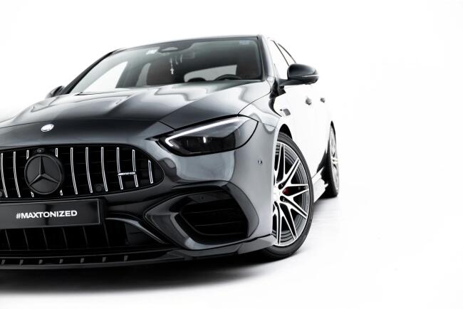 Maxton Design Frontlippe V.1 für Mercedes-AMG C63 Limousine W206 / Kombi S206 Hochglanz schwarz