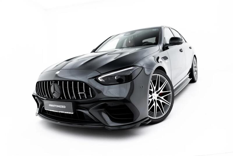 Maxton Design Frontlippe V.2 für Mercedes-AMG C63 Limousine W206 / Kombi S206 Hochglanz schwarz