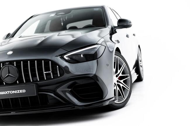 Maxton Design Frontlippe V.2 für Mercedes-AMG C63 Limousine W206 / Kombi S206 Hochglanz schwarz