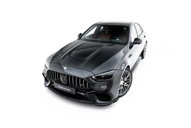 Maxton Design Frontlippe V.2 für Mercedes-AMG C63 Limousine W206 / Kombi S206 Hochglanz schwarz