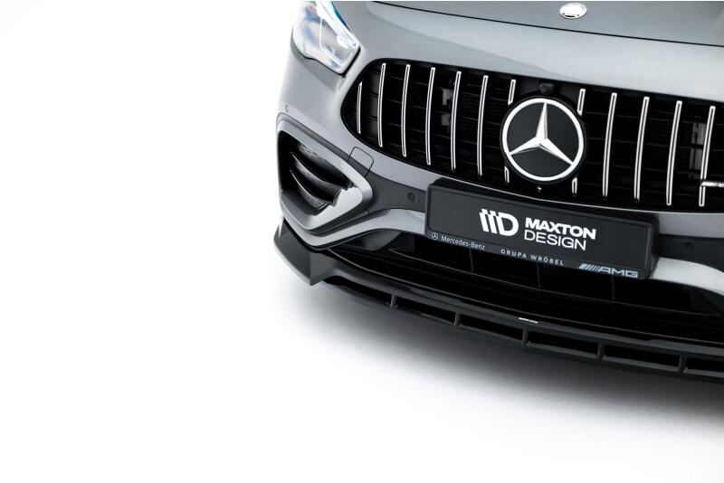 Maxton Design Frontlippe V.1 für Mercedes-AMG GLA 35 H247 Facelift Hochglanz schwarz